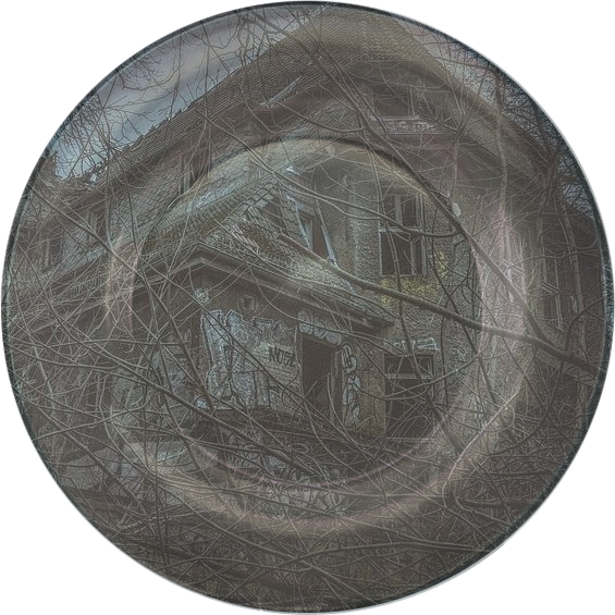 abandoned house plate